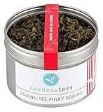 Zauber des Tees Milky Oolong Tee – Premium Oolong Tee mit feiner Milchnote, halbfermentierter Grüner Tee lose mit zauberhaftem Geschmack, Top-Qualität in wiederverschließbarer Dose, 65 g