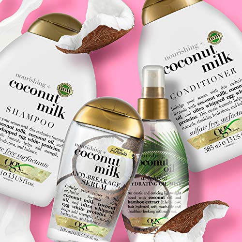 OGX Nourishing Coconut Milk Shampoo, 385 ml