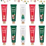 Handcreme Geschenkset Kleiner Weihnachtsgruß 10Set Adventskalender 2024 Parfümierte Feuchtigkeitsspendend für Trockene Rissige Hände Füße Feuchtigkeitscreme Pflegecreme Weihnachtsgeschenke Frauen