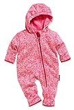 Playshoes Unisex Kinder Fleece-Overall Jumpsuit, pink Strickfleece, 80