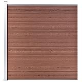 vidaXL Gartenzaun Sichtschutzzaun Windschutzzaun Lamellenzaun Windschutz Sichtschutz Zaun Element Garten Terrasse WPC 175x186cm Braun