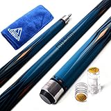 CUESOUL SOOCOO Series 58 '19 Unzen 12.75mm Tip Maple-Pool Queue Set mit Gelenk/Wellenschutz und Cue Handtuch