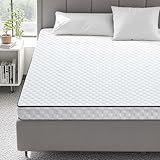 SEZMOONSI Topper 180x200cm 10cm Höhe H3 (2 in 1) Härtegrade Gel-Schaum Matratzen Topper mit Waschbarer Bezug, rutschfest & Atmungsaktiv Matratzentopper für Boxspringbett, Sofa, Wohnwagen