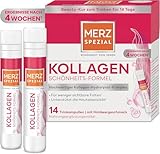 Merz Spezial Kollagen Schönheits-Formel Trinkampullen – Hochwertige Beauty Ampullen mit Kollagen-Hydrolysat-Komplex, Biotin, Niacin, Zink, Vitamin C & E – 14 x 25 ml