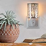 Candle-Brothers elektrische Duftlampe Steckdose | Duftlampe Trees | Duftlampe Wachs | Nachtlicht für Zuhause | Raumduft Elektrisch | Wax Melt Burner