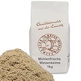 Mühlenfrische Weizenkeime 1000g roh, frisch verarbeitet durch Rätze-Mühle 100% regional und naturbelassen 1-kg