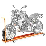 ConStands Smart Mover - Rangierschiene mit Wippe für Orange bis 450 kg Rangierhilfe Rangierwagen Motorrad