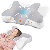 DONAMA Orthopädisches Kissen Ergonomisches Nackenstützkissen aus Memory Foam & Nackenkissen für optimale Unterstützung Kopfkissen gegen Nackenschmerzen Antischnarch für Seiten Rücken & Bauchschläfer