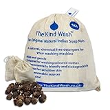 Die Kind Wash Waschnüsse für Kleidung 1KG Bio Waschmittel Natürliches Seifenorganisches Waschen Nüsse Seifenalternative zu Waschpulver Wäschereiniger Wäsche Waschmittel Blätter Seifenflocken