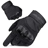 FREE SOLDIER Outdoor Handschuhe Herren Taktische Trainings Motorradhandschuhe Kletter Tactical Handschuhe Vollfinger Handschuhe Gilt für Radfahren Airsoft Militär Paintball (L,Schwarz)