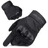 FREE SOLDIER Outdoor Handschuhe Herren Taktische Trainings Motorradhandschuhe Kletter Tactical Handschuhe Vollfinger Handschuhe Gilt für Radfahren Airsoft Militär Paintball(L,Schwarz Color)