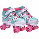 Apollo Disco Roller Soft Boots | Größenverstellbare Kinder Rollschuhe | Bequeme Rollerskates Damen | Rollschuhe Damen & Mädchen in Größen 31-42 | Trendige Roller-Skates für Kids und Erwachsene