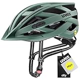 uvex city i-vo MIPS - leichter City-Helm für Damen und Herren - MIPS-Sysytem - waschbare Innenausstattung - moss green matt - 56-60 cm