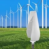 Vertikale Windkraft Windgenerator 400W 12V, Windkraftanlagen Windturbine Generator Komplettset mit Controller Maglev Wind Turbine