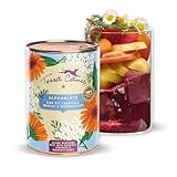 Terra Canis Rind mit Erdäpfeln, Marille und Bergkräutern - Flower Menü Alpenblüte Nassfutter 400g | Premium Hundefutter in 100% Lebensmittelqualität Aller Rohstoffe | Reichhaltig & gesund