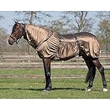 Ekzemdecke Pferd | Schützt vor Insekten & Sonne | Angenehmes Tragen | Perfekte Passform | Pflegeleicht | Fliegendecke Pferd (135 cm, Braun)