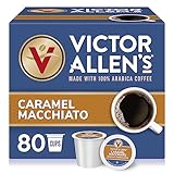 Victor Allen Kaffee, Karamell Macchiato Single Serve K-Cup, 80 Stück (kompatibel mit 2.0 Keurig Brauern)