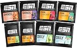 ESN mixed Workout Bundle, 8er Pack, Probenbundle, aus Daily, Aminos, Crank & Crank Pump Pro, geprüfte Qualität, made in Germany (Sorten können variieren)