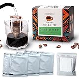 Ocoffee Probierbox mit 7 Drip Coffee Kaffeepulver - 100 % Arabica Bohnen - Geschenke Box mit 3 Sorten - Kaffee Geschenkset für Männer - Drip Coffee Bag mit Kaffee Kaffeegeschenke für Kaffeeliebhaber