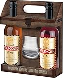 Wikinger Met Lagerfeuer-Set (2 x 0,75l) inkl. Wikinger Haithabu-Glas – Original & Roter Met Honigwein aus dem Wikingerland – 2-er Honigmet ideal pur, als Aperitif oder Heißgetränk – 11 & 6 % Vol.