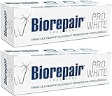 Biorepair:'Pro White' Whitening Toothpaste with microRepair - 2.5 Fluid Ounce (75ml) Tubes (Pack of 2) [ Italian Import ]