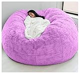 Sitzsack-Stuhlbezug, weiches Kunstfell, bequem und atmungsaktiv, geeignet für Wohnzimmer, ohne Füllstoff
