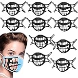 SALPPLEA Masken Abstandshalter 10 Stück Silikon Maskenhalter 3D Maske-Bracket Maskenhalterung Maskenunterstützung Nasenpads Waschbar Wiederverwendbar（schwarz）