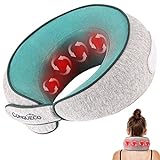 CONQUECO Nacken Massagegerät Shiatsu Nackenmassagegeräte: Elektrische Massagegeraet mit Wärme- 3D Massage von tiefem Gewebe - Perfekt für Muskel-Schmerz Linderung zu Hause, im Büro (50°C)