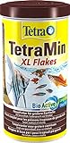 TetraMin XL Flakes - Fischfutter in Flockenform für größere Zierfische, ausgewogene Mischung für gesunde Fische und klares Wasser, 1 L Dose