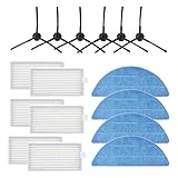 Zubehör für Medion E32 SW Medion MD 18503 Staubsauger Roboter Filter Bürste Wischtuch Ersatzteile (16 Stück)
