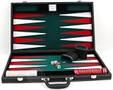 Ludomax Großer Backgammon Turnier Koffer Edle Ausführung mit Gravur, Geschenk Idee