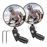 Rückspiegel für Fahrrad E bike zubehör, Vintoney 1 paar universal verstellbar 360° Fahrradspiegel Fahrradrückspiegel Lenkerspiegel e-bike für Fahrrad rennrad Mountainbikes usw