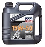 LIQUI MOLY Motorbike 4T 15W-50 Offroad | 4 L | Motorrad Synthesetechnologie Motoröl | Art.-Nr.: 3058