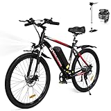 EVERCROSS EK15 E Bike, 26 Zoll E Bike Herren Damen mit 36V 12Ah(432Wh) Akku, Reichweite Max 90KM, 250W Motor, E-Bike Mountainbike mit 21-Gang, LCD-Display, Elektrofahrrad Ebike mit EU-Konformes