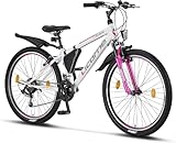 Licorne Bike Guide Premium Mountainbike in 26 Zoll Fahrrad für Mädchen Jungen Herren und Damen - 21 Gang Schaltung (bei 20 Zoll 18 Gänge)