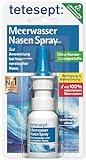 tetesept Meerwasser Nasen Spray – Nasenspray zur Reinigung der verstopften & natürlichen Befeuchtung trockener Nasenschleimhäute – Nasenpflegespray bei Erkältung - 1 x 20 ml (1er Pack)