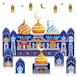 Dreamtop 30 Ramadan Kalender zum Basteln und Befüllen Kinder DIY Ramadan Geschenkboxen kinder Eid Mubarak Falt Schachteln zum Dekorieren Geschenkschachteln zum Basteln Eid Mubarak Wiederverwendbar