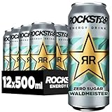 Rockstar Energy Drink Waldmeister - Koffeinhaltiges Erfrischungsgetränk, EINWEG (12 x500ml)