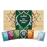 Pukka Herbs Tea Discovery Chest, Kräutertee-Geschenkset, 42 Bio-Pukka-Tees in einer schönen Bambus-Tee-Aufbewahrungsbox
