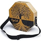 POGOLAB Cajon Instrument mit Snare und Basston für akustische Musik, tragbare Reise-Cajon Schlagwerk mit verstellbarem Riemen, akustisches Schlaginstrument für Einsteiger und unterwegs(Naturbraun)