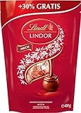 Lindt Schokolade LINDOR Kugeln Milch | 400 g | Ca. 30 Kugeln Vollmilchschokolade mit zartschmelzender Füllung | Pralinen-Geschenk | Schokoladen-Geschenk