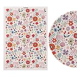 COMFOLIVING Ton-Transferpapier, Blumen aus Tonpapier, Blumen-Keramik-Aufkleber | Wassertransferpapier für Ton, Papier