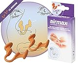 Airmax Nasenspreizer | 76,1% Mehr luft | Besser atmen, Besser schlafen | Schnarchstopper | 2 Stück Größe Mittel (M) Pack für 6 Monate | Nasendilatator für eine Freie Atmung durch die Nase