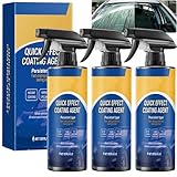 Keramik-Versiegelungsspray für Autos, 3-in-1-Schnellwirkungs-Versiegelung, schnell wirkende Hydrophobierungspolitur mit hohem Schutz, Wachs- und wasserloses Waschspray, Limplex Autopolitur (3PCS)