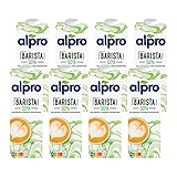 Alpro Barista Sojadrink Pflanzlicher Drink Aufschäumbar im Kaffee Vegan 8x1L | 8 l (1er Pack)