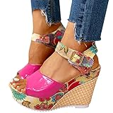 Sommer Sandaletten Damen Zehentrenner Sandal Damen Elegant Flach Niedrigabsatz Zehentrenner Freizeitsandalen Orthopädische Hausschuhe Sandalette Bohemian Sexy Atmungsaktive Niedriger Gartenschuhe