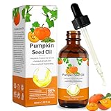Pumpkin Seed Oil for Hair Kürbiskernöl Haare 60ML, 100% Reines Kürbiskernöl Bio, Kaltgepresstes Aromatherapie Massageöl, Reparatur Von Geschädigtem Haar Für Männer Und Frauen