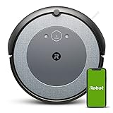 iRobot Roomba i5 (i5152) Saugroboter, WLAN-fähig, intelligente Raumplanung, 2 Gummibürsten für alle Böden, Reinigung nach Raum, Kompatibel mit Sprachassistenten, Imprint-Kopplungstechnik, Farbe: Cool
