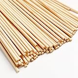 RYAN Holzstab Rundholz 100 Stück Holzstäbchen zum Basteln Ø 3 mm Länge 30 cm Holzstäbe Zum Basteln Modellbau DIY Handwerk Holzstäbchen Basteln