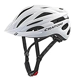Cratoni Fahrradhelm Pacer MTB Gr. S/M 54-58cm matt weiß